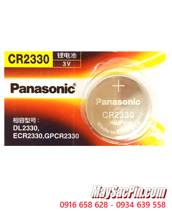 Panasonic CR2330; Pin 3v lithium Panasonic CR2330 chính hãng (X.xứ Indonesia)